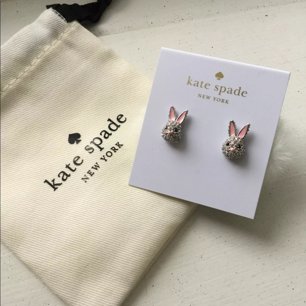 Kate Spade Bunny Rabbit Reversible Earrings